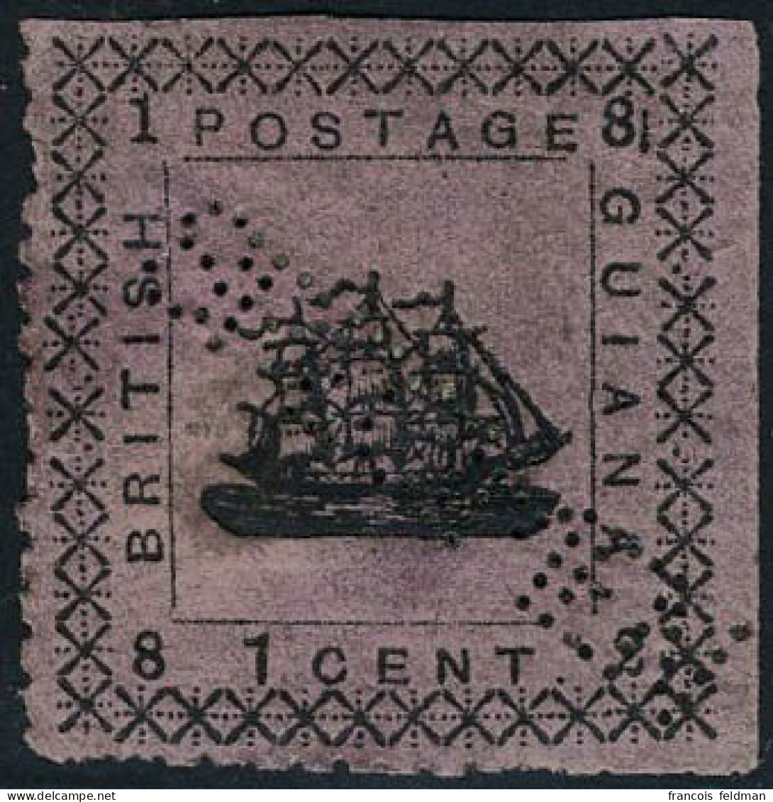 Neuf Avec Charnière N° 63, 1c Lilas-rose, Forte Charnière, TB - Sonstige & Ohne Zuordnung