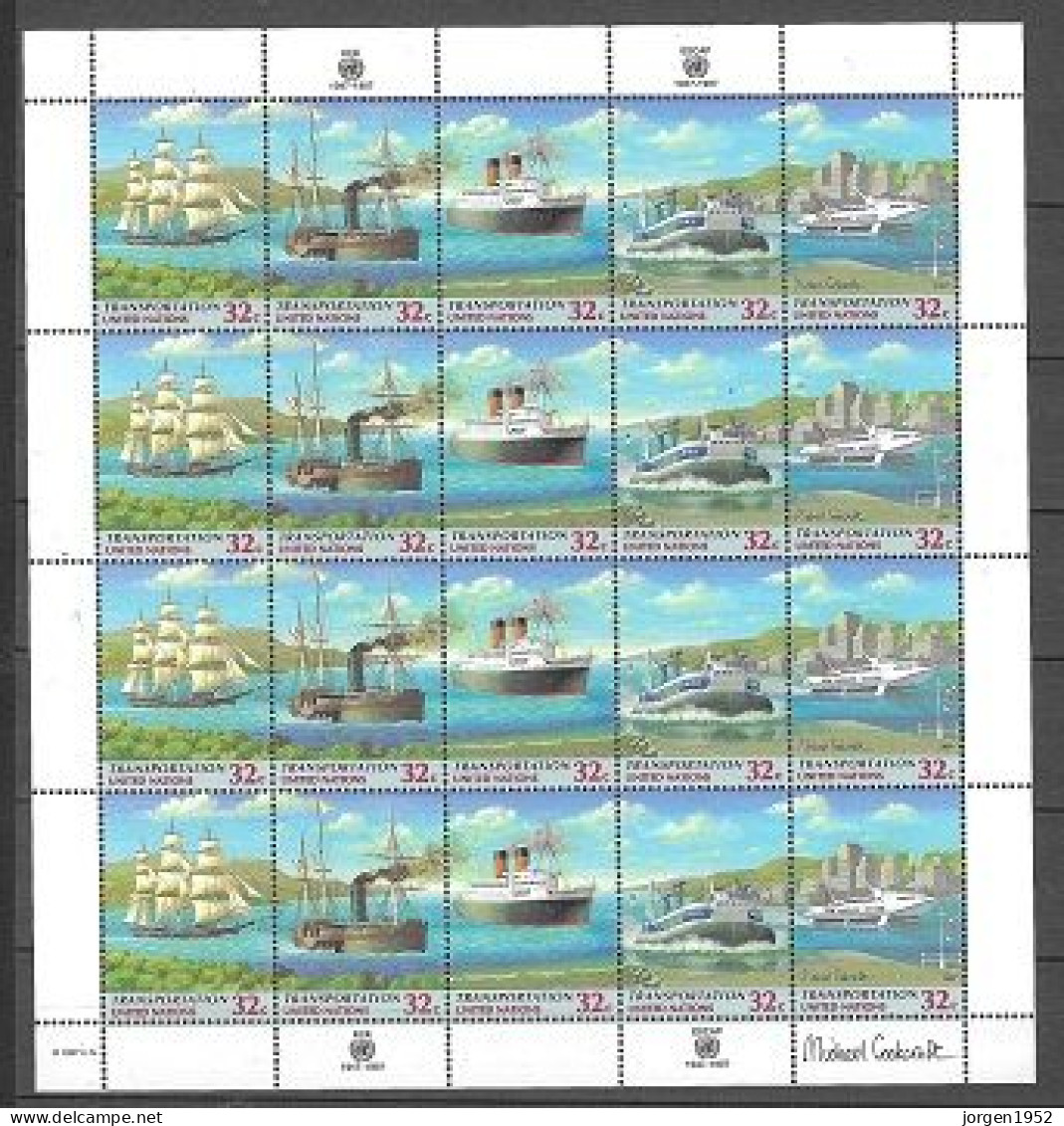 UNITED NATIONS # NEW YORK FROM 1997 STAMPWORLD 741-45** - Unused Stamps