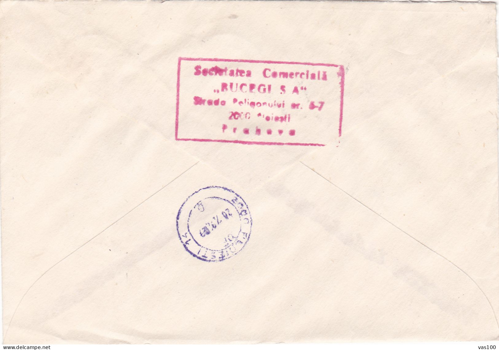 BEAUTIFUL STAMPED ENVELOPE  COVERS NICE FRANKING , 1979  ROMANIA - Cartas & Documentos