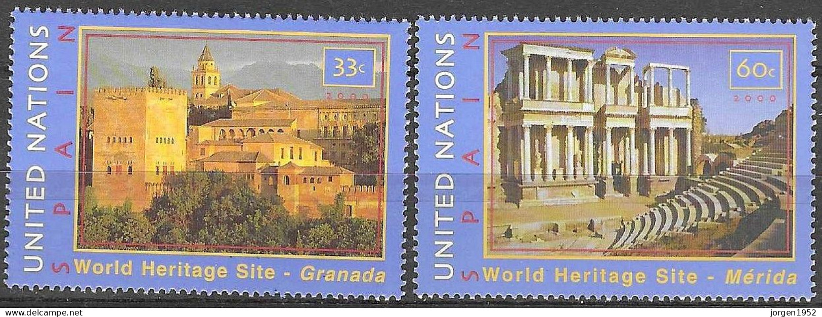 UNITED NATIONS # NEW YORK FROM 2000 STAMPWORLD 846-47** - Nuovi