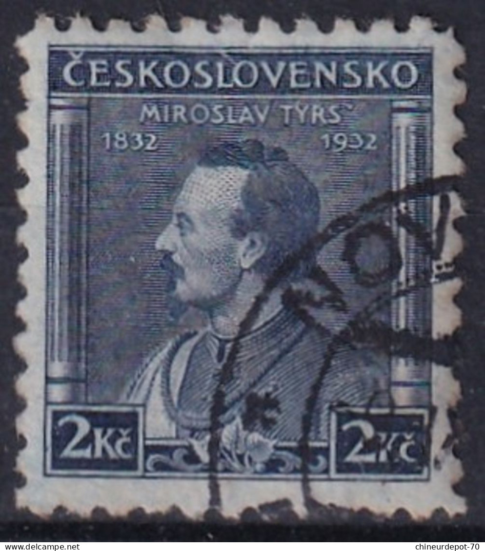 TCHÉCOSLOVAQUIE 1932 Miroslav Tyrs - Used Stamps
