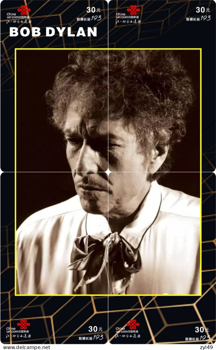 M14023 China phone cards BOB DYLAN puzzle 136pcs