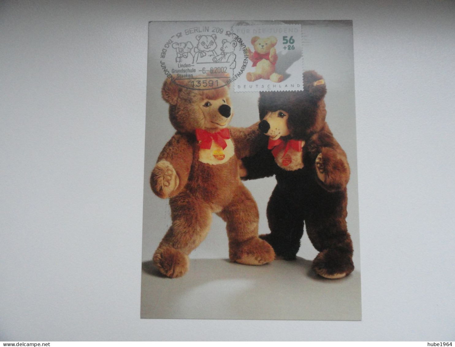 CARTE MAXIMUM CARD MAXIMUMKARTE OURS EN PELUCHE OSI BERLIN ALLEMAGNE - 2001-…