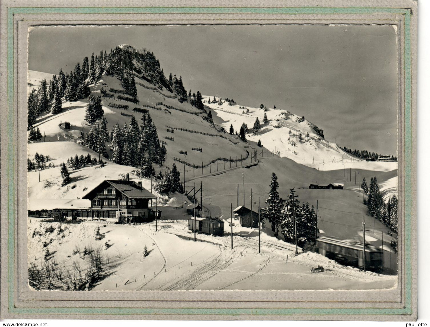 CPSM - (Suisse-VD Vaud) - Environs De VILLARS-sur-OLLON - Les BOUQUETINS - La Gare D'arrivée - 1967 - Ollon