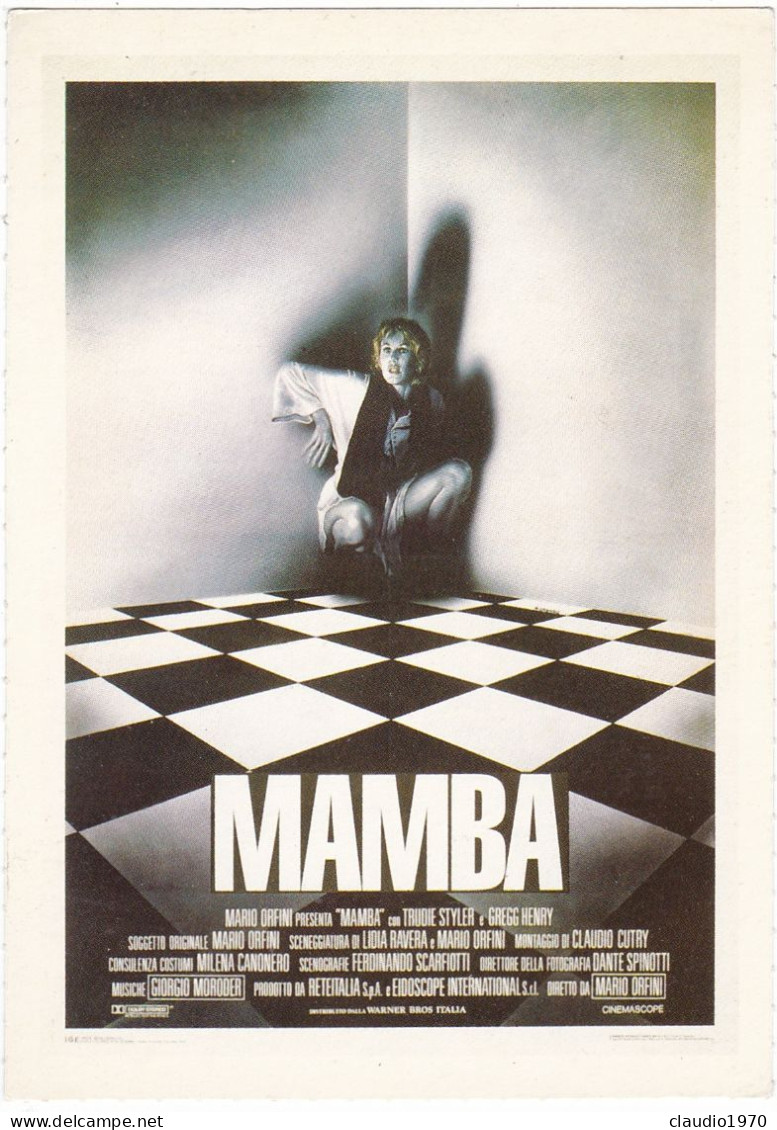 CINEMA - MAMBA - 1988 - PICCOLA LOCANDINA CM. 14X10 - Pubblicitari