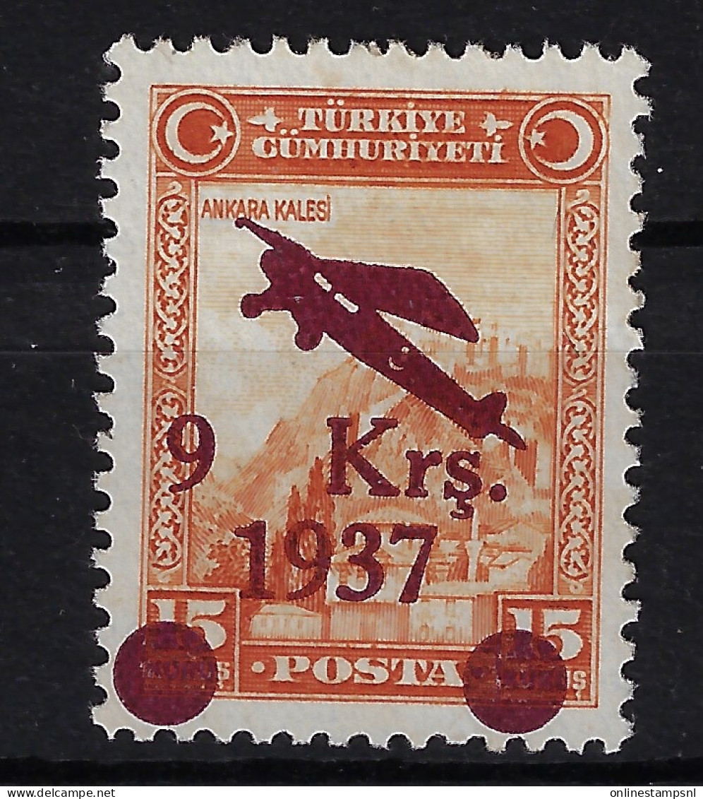 Turkey: Mi 1017  Isf 1199 1937  Neuf Sans Gomme/ Unused No Gum/ SG / (*) - Poste Aérienne