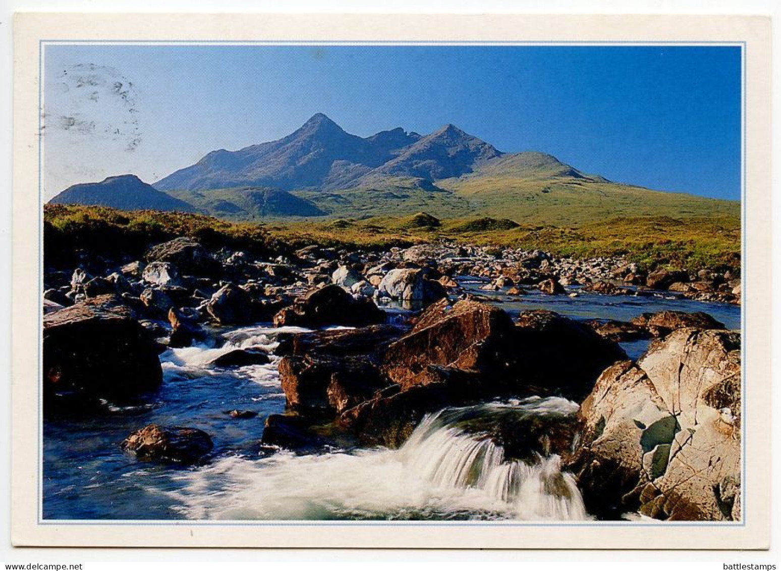 Great Britain 1997 Postcard Isle Of Skye - Glen Sligachan; 26p. QEII Scotland Regional Stamp; Ardvasar Postmark - Inverness-shire