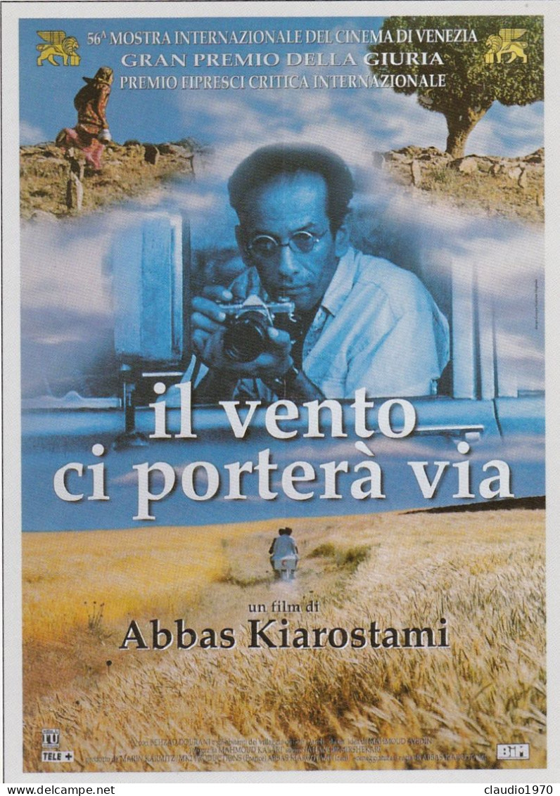 CINEMA - IL VENTO CI PORTERA' VIA - 1999 - PICCOLA LOCANDINA CM. 14X10 - Pubblicitari