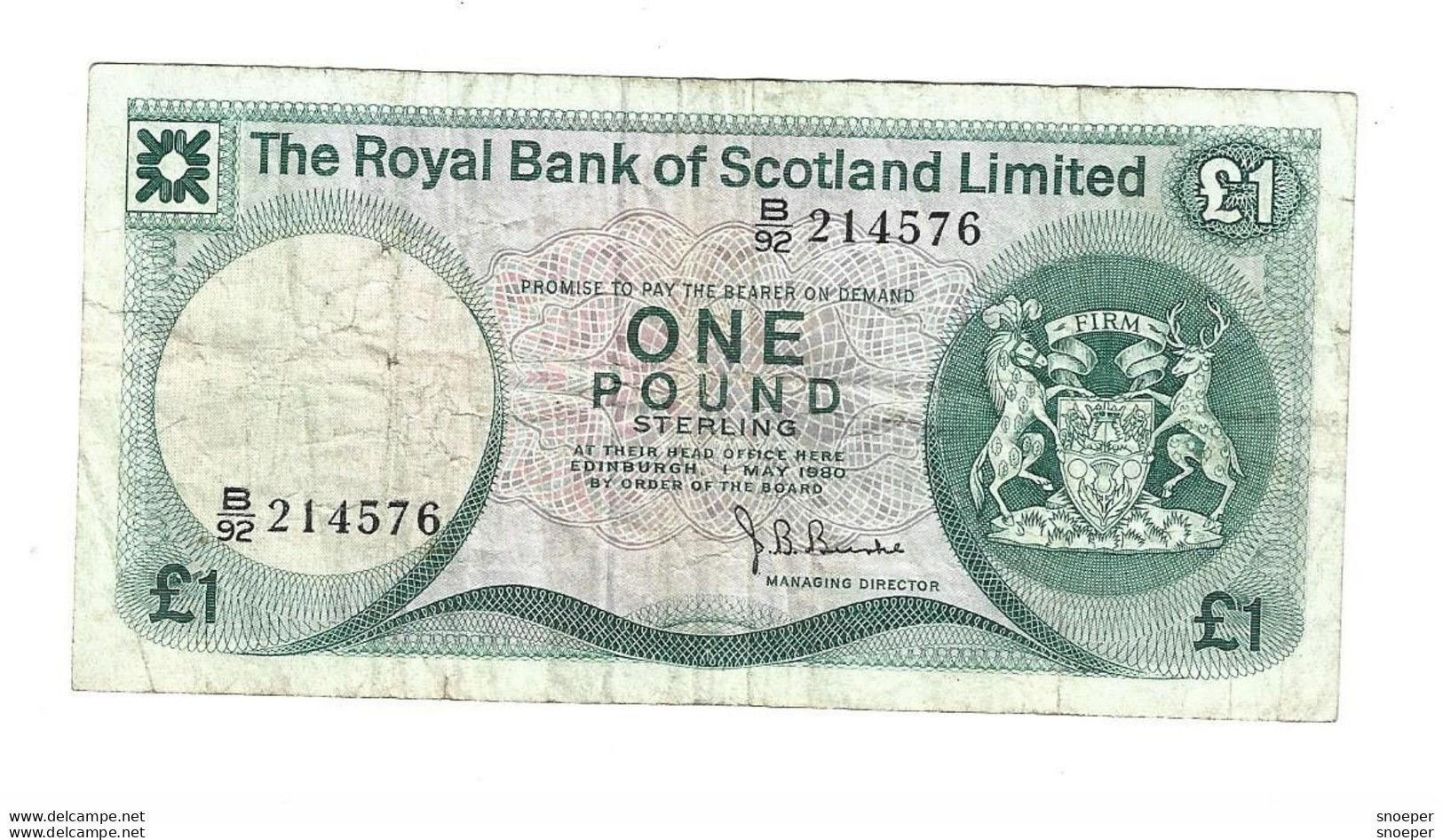 *scotland 1 Pound 1972/81   336 - 1 Pound