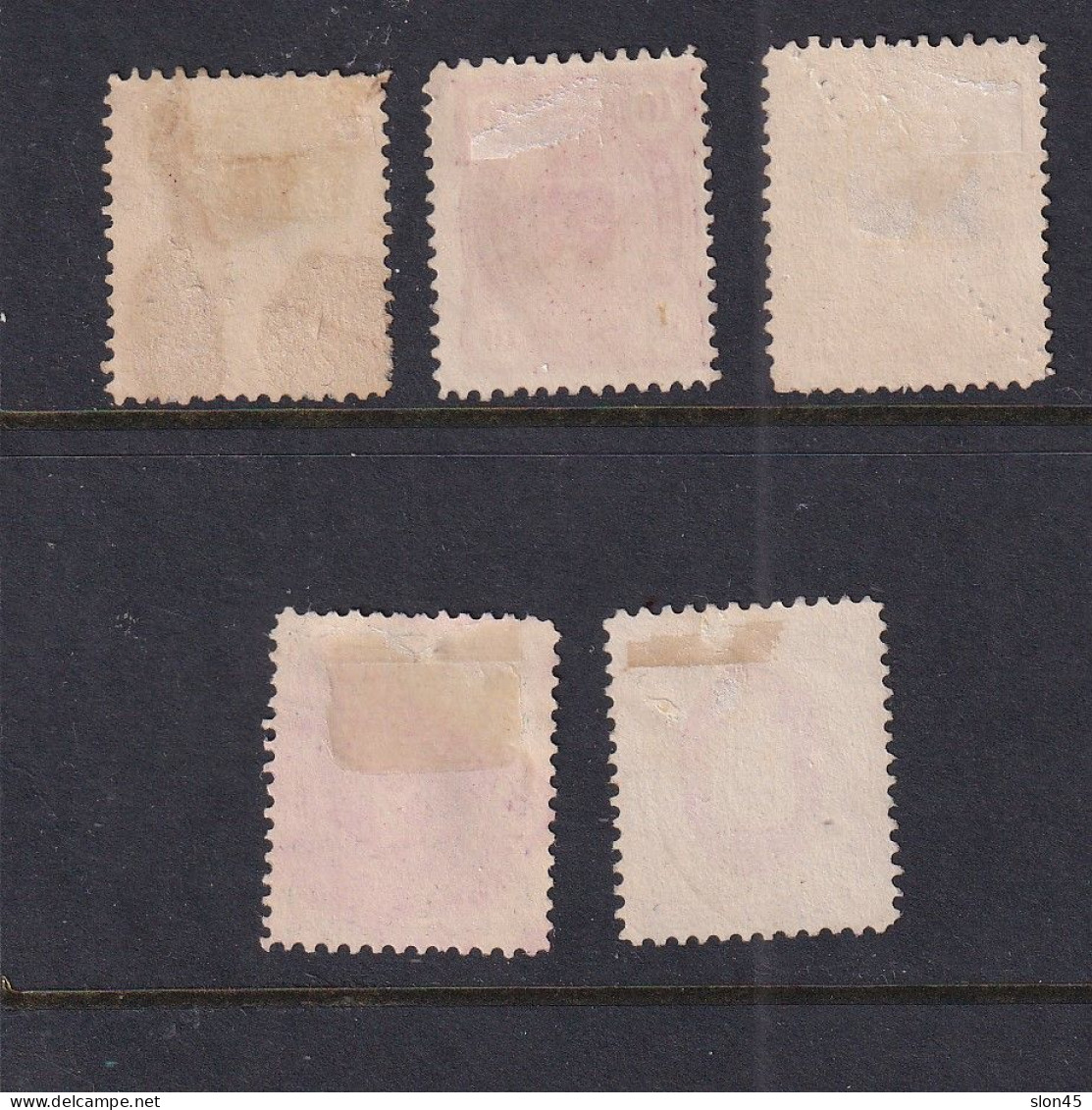 Finland Suomi 1885 5p-1m Sc 31-35 CV $41 Used 15870 - Used Stamps