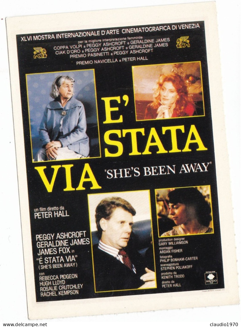 CINEMA - E' STATA VIA - 1989 - PICCOLA LOCANDINA CM. 14X10 - Publicité Cinématographique