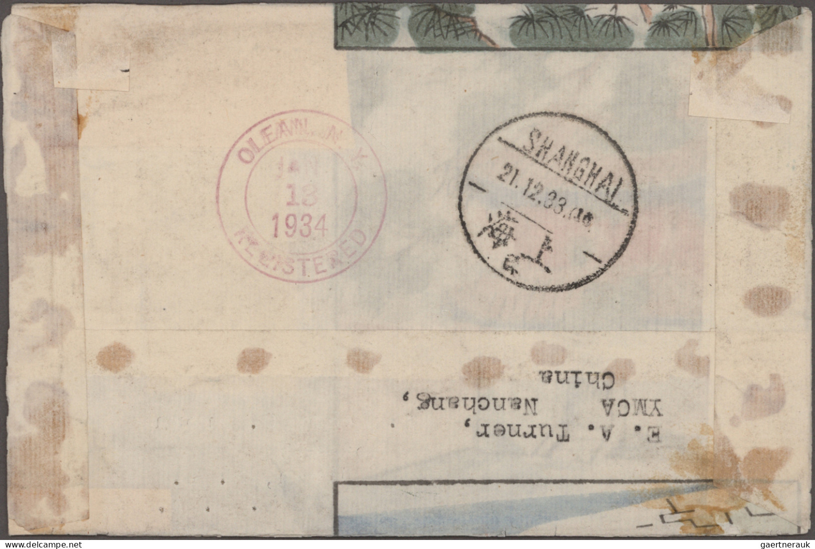 China: 1932/33, SYS 25 C. And Tan-Yankai 25 C. Tied "Kuling 18.12.22" (Dec. 18, - Covers & Documents