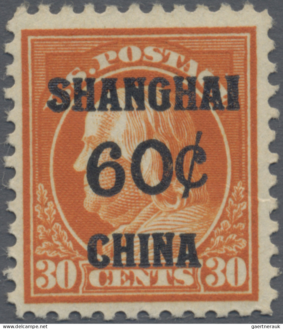 China - Foreign Offices: U.S. Postal Agency: 1919, Shanghai Office, 2c. on 1c. t