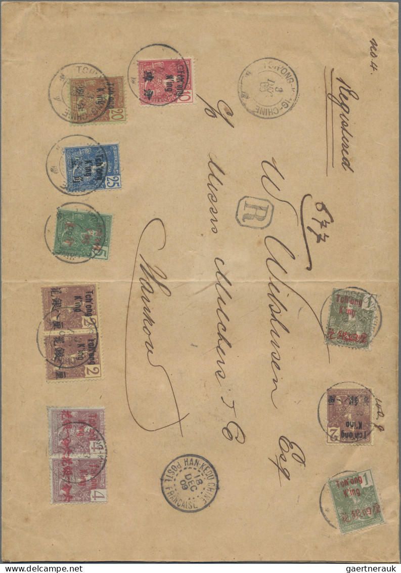 Tschongking (Chongqing): 1906, 1 C. (2), 2 C. (3, Inc. Pair), 4 C. (pair), 5 C., - Sonstige & Ohne Zuordnung