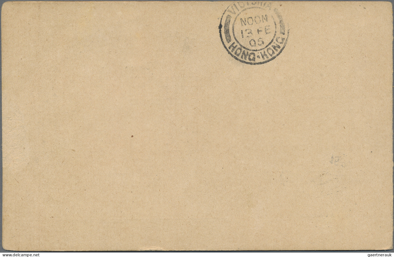 Macau - Postal Stationery: 1905, UPU Reply Card 4 A.+4 A. Uprated 1 A. Canc. "Ma - Ganzsachen