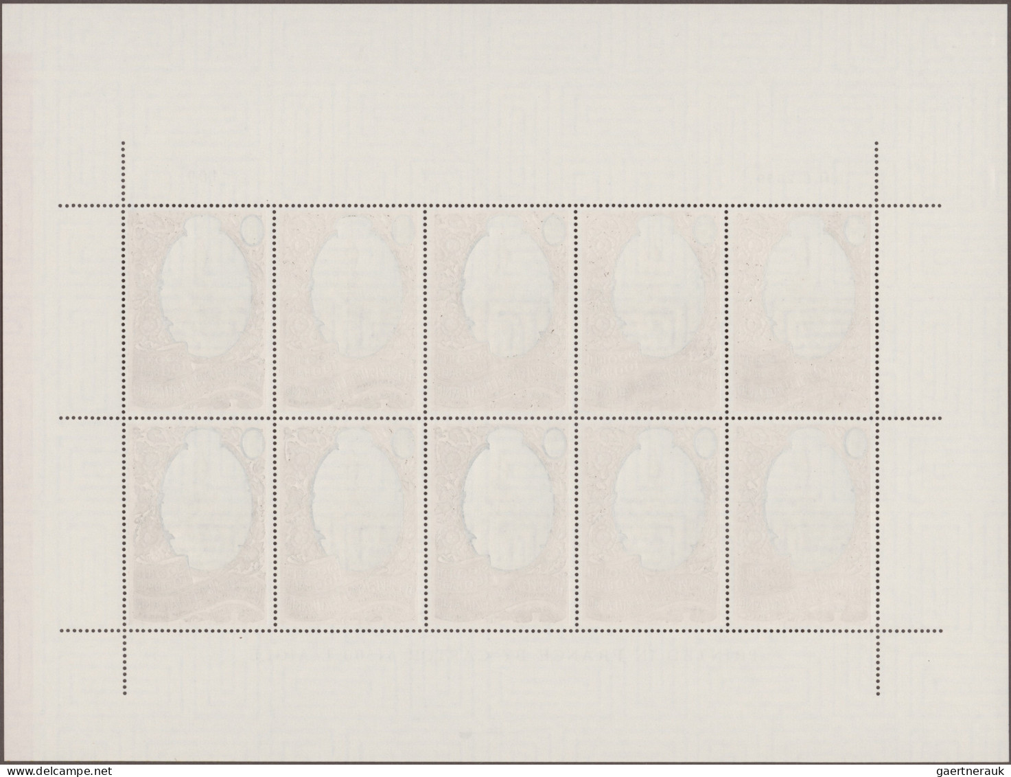 Thailand: 1996 King Bhumibol's 50th Accession 100b. Miniature Sheet Of 10 As A F - Thailand