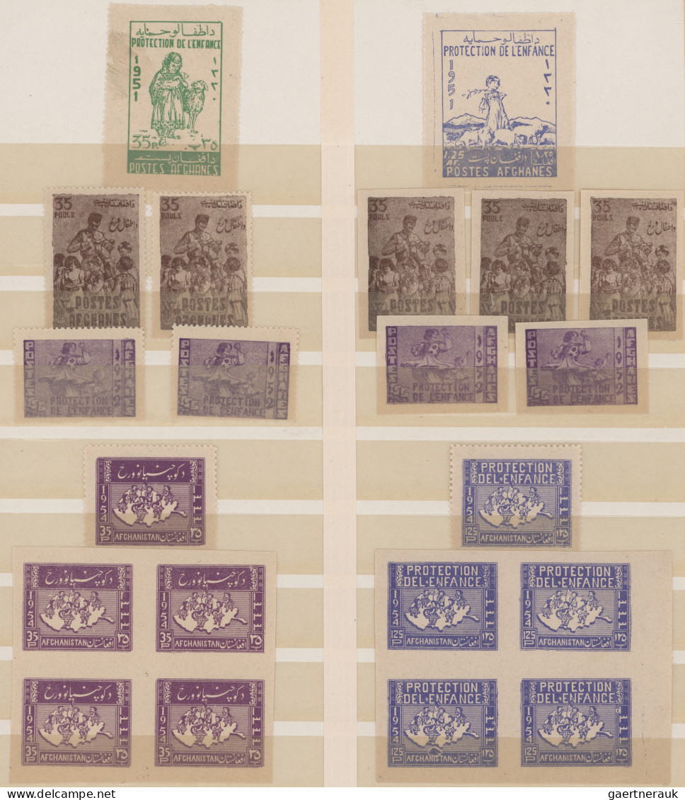 Afghanistan - Parcel Stamps: 1909/1954 "Back Of The Book" Collection Of More Tha - Afghanistan