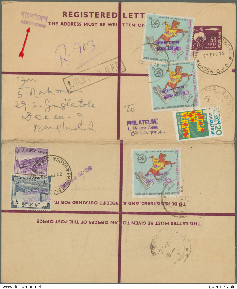 Bangladesch - postal stationery: 1972/1992, comprehensive collection of apprx. 8