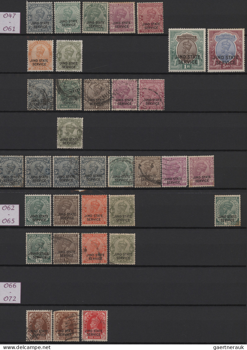 India - States: 1884/1949 Comprehensive Collection And Accumulation Of About 170 - Autres & Non Classés