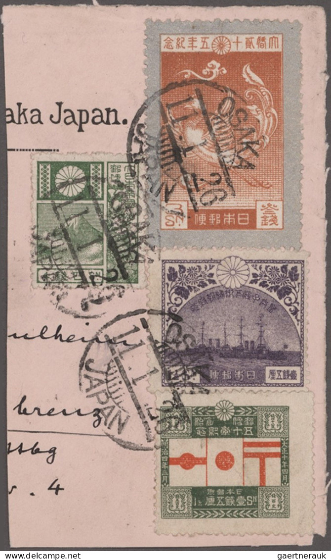Japan: 1876/1939, Mostly Used, Pile Of Pages And Stockpages Inc. Earthquakes, Te - Other & Unclassified