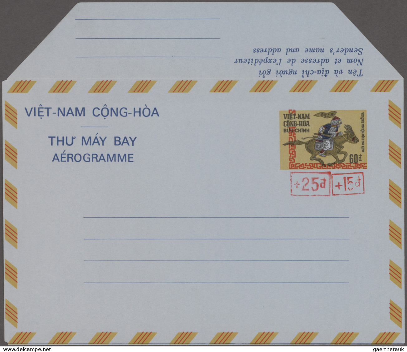 South-Vietnam (1951-1975): 1962/1996, Collection Of 26 Air Letter Sheets Unused/ - Viêt-Nam