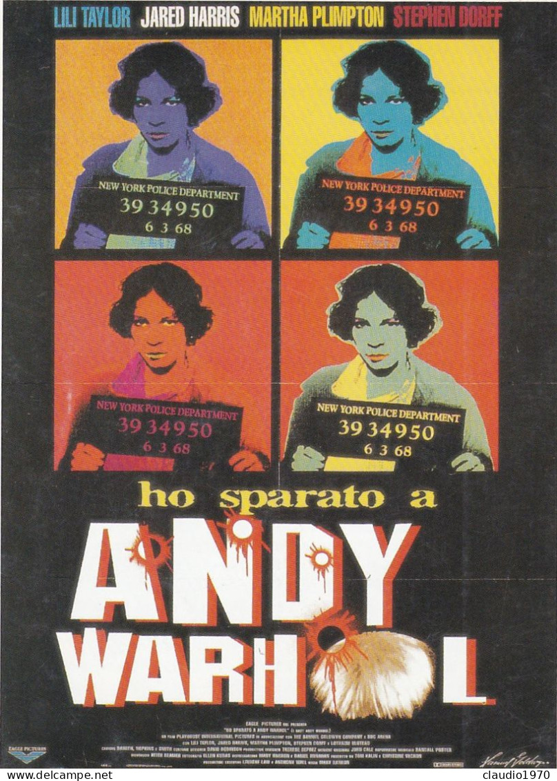 CINEMA - HO SPARATO A ANDY WARHOL - 1996 - PICCOLA LOCANDINA CM. 14X10 - Cinema Advertisement