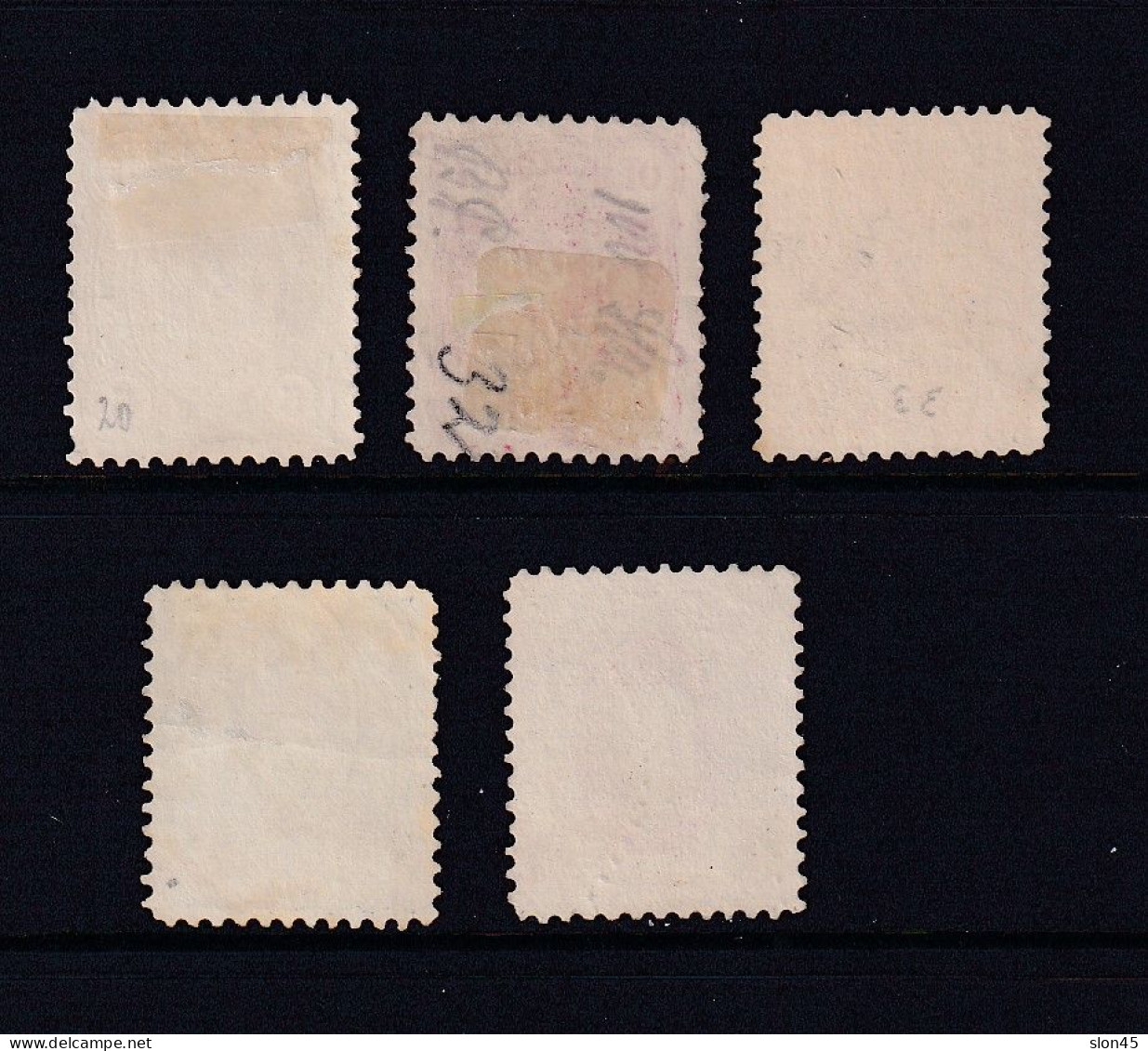 Finland Suomi 1885 5p-1m Sc 31-35 CV $41 Used 15872 - Used Stamps