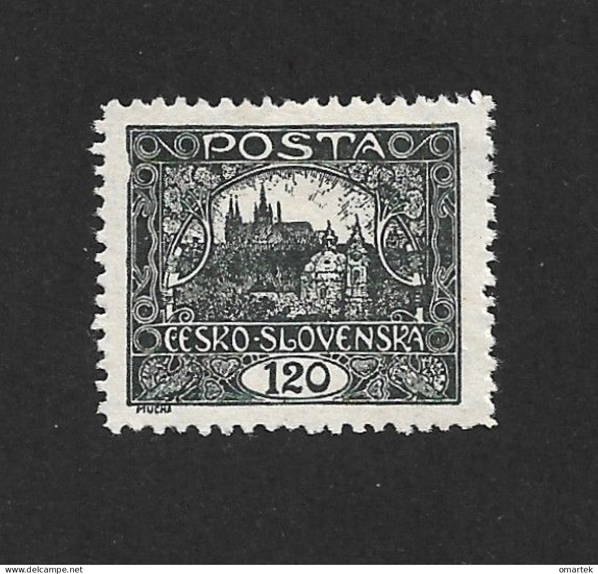 Czechoslovakia 1919 MNH ** Mi 32 A Sc 36 Hradcany At Prague Perforated. Tschechoslowakei C5 - Ungebraucht