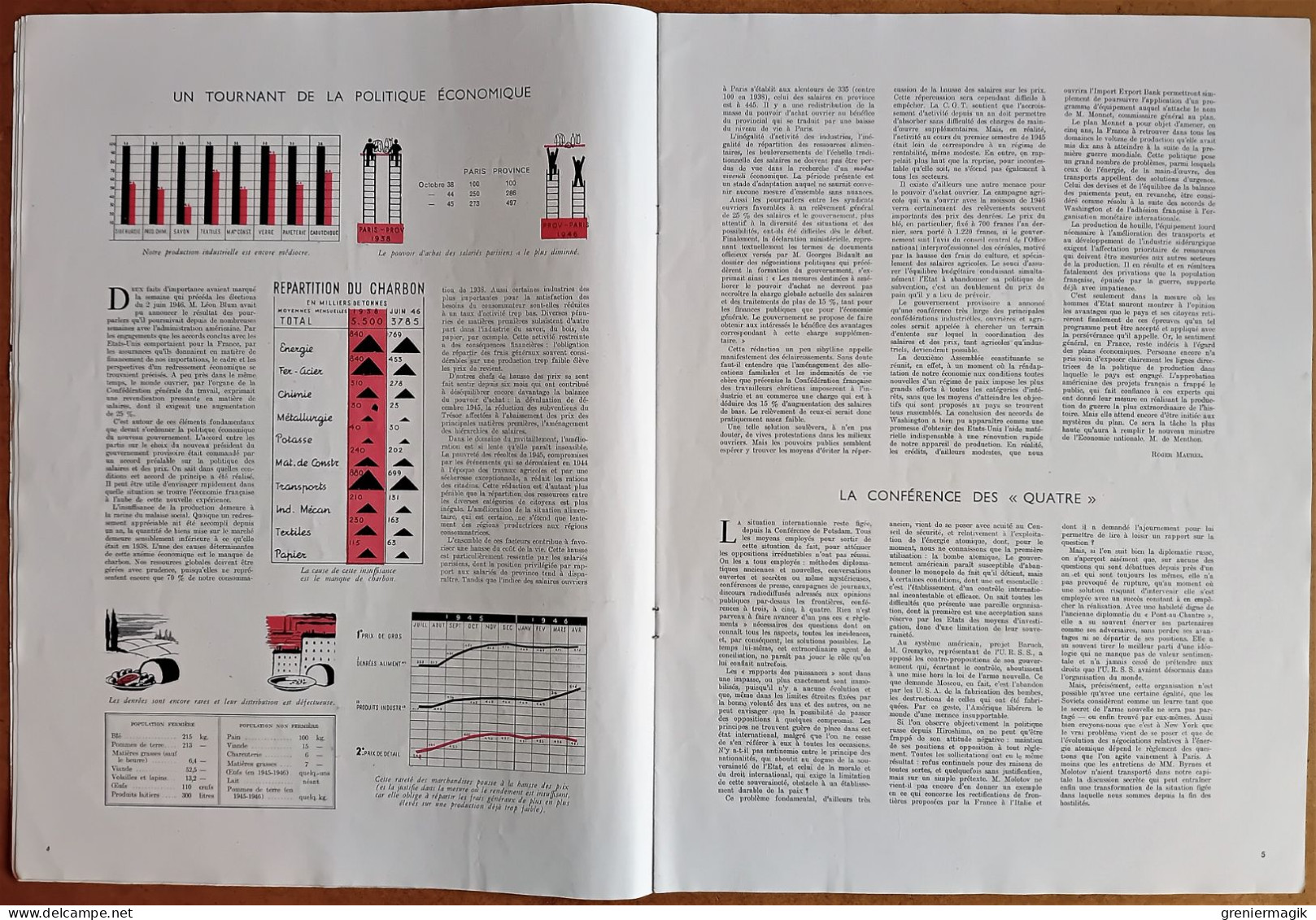 France Illustration N°40 06/07/1946 L'expérience De Bikini (Bombe Atomique)/Ministère Bidault/Grèce/Pays-Bas/Trieste - Allgemeine Literatur