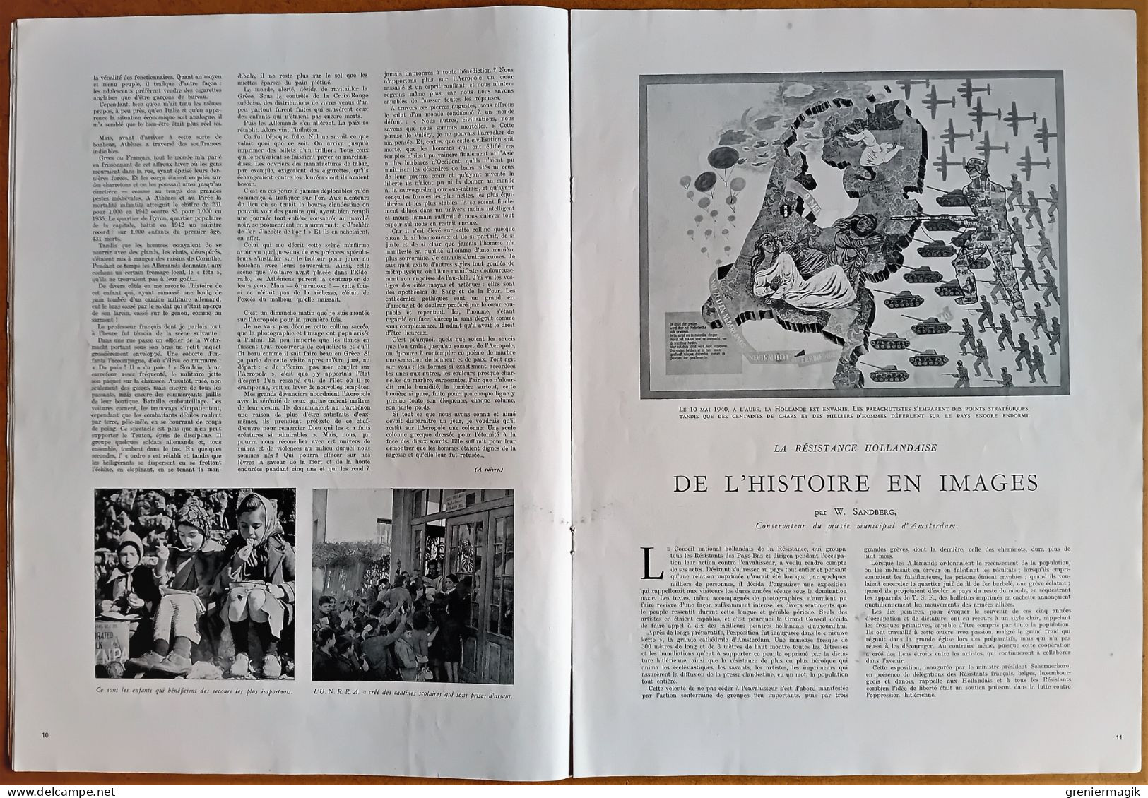 France Illustration N°40 06/07/1946 L'expérience de Bikini (Bombe atomique)/Ministère Bidault/Grèce/Pays-Bas/Trieste