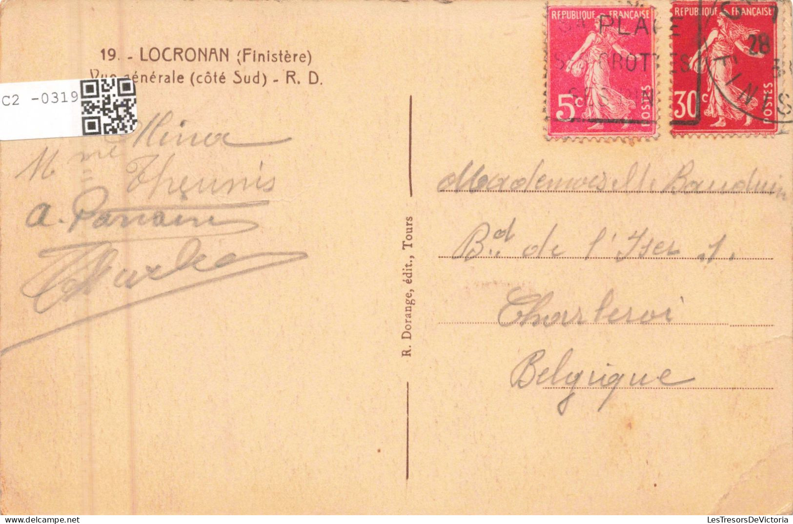 FRANCE - 29 - Locronan - Vue Générale ( Côté Sud ) - Carte Postale Ancienne - Locronan