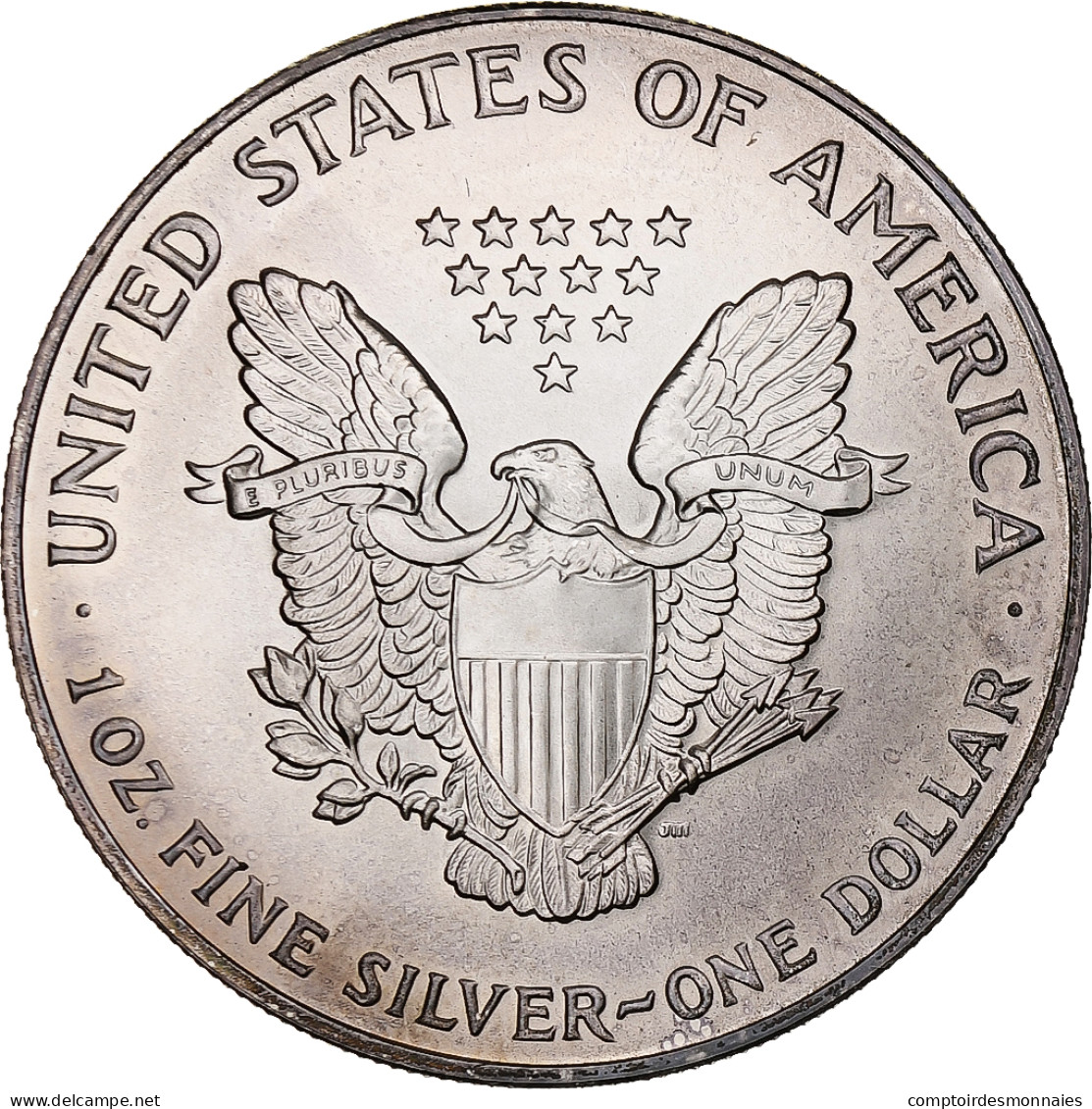 États-Unis, Dollar, 1993, Philadelphie, 1 Oz, Argent, SPL, KM:273 - Zilver