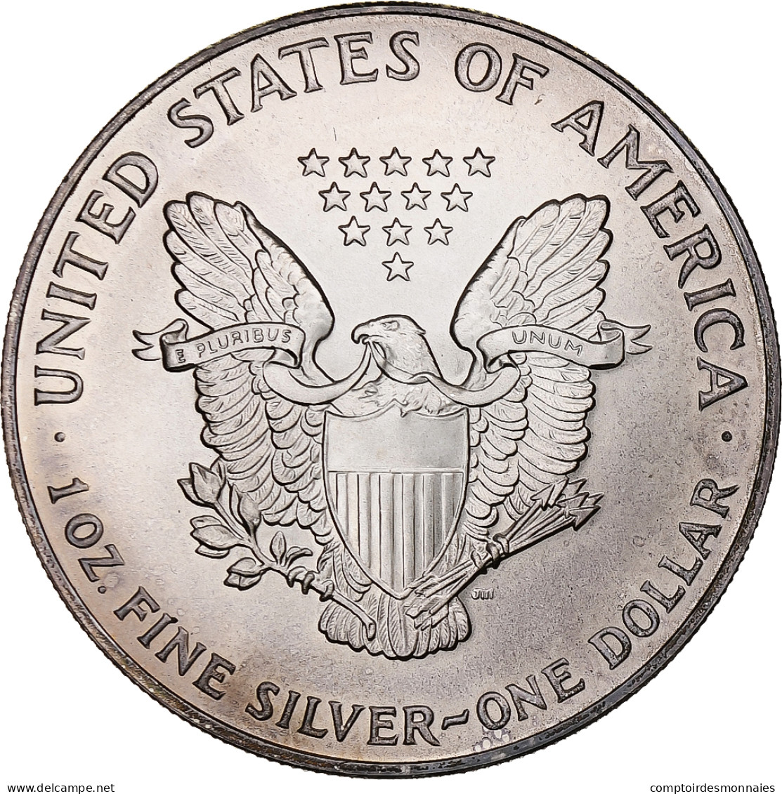 États-Unis, Dollar, 1993, Philadelphie, 1 Oz, Argent, SPL, KM:273 - Silver