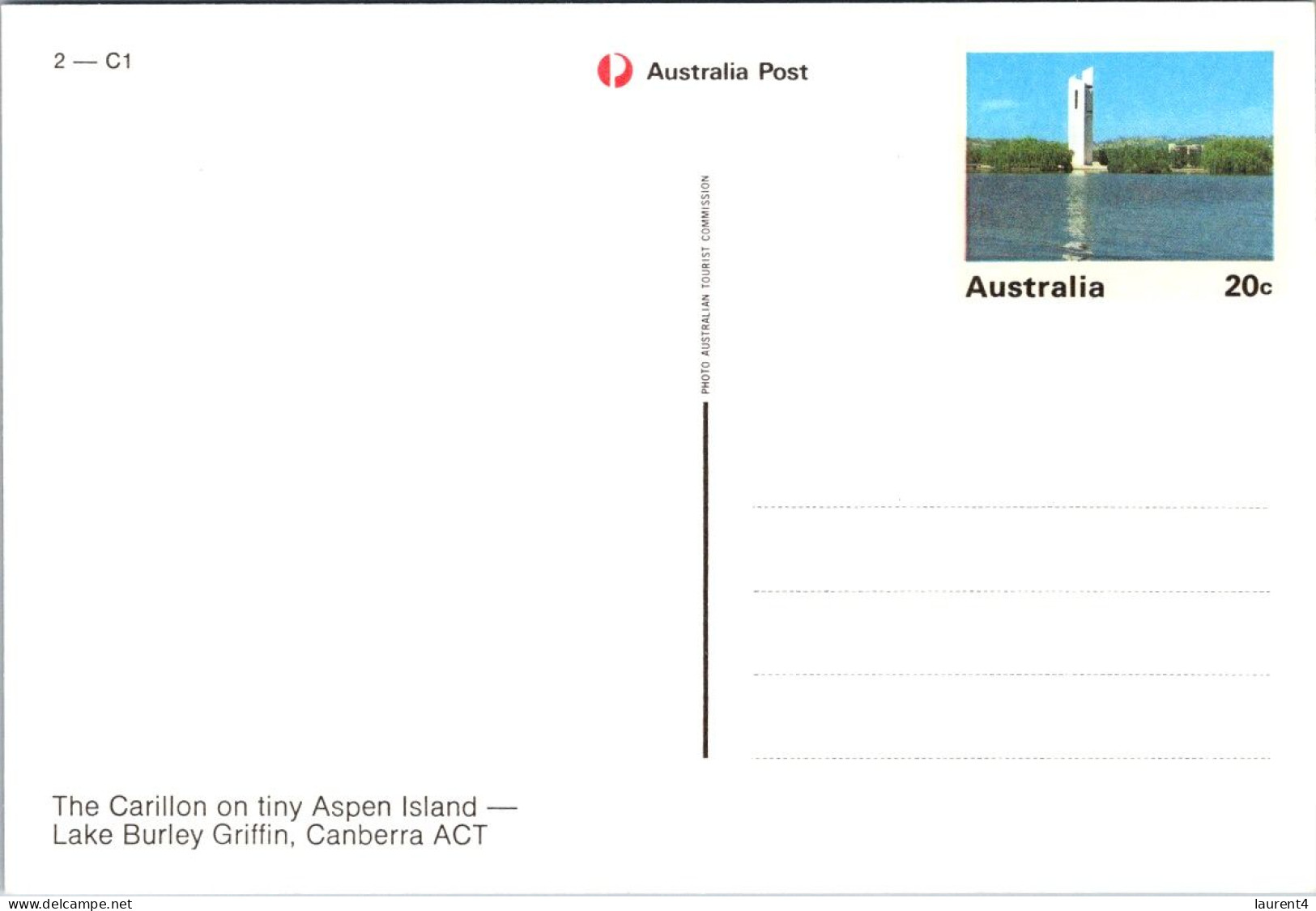 25-1-2024 (2 X 20) Australia (2 Pre-pai Maxicard) Capital Territory - ACT - City Of Canberra National Carillon - Canberra (ACT)