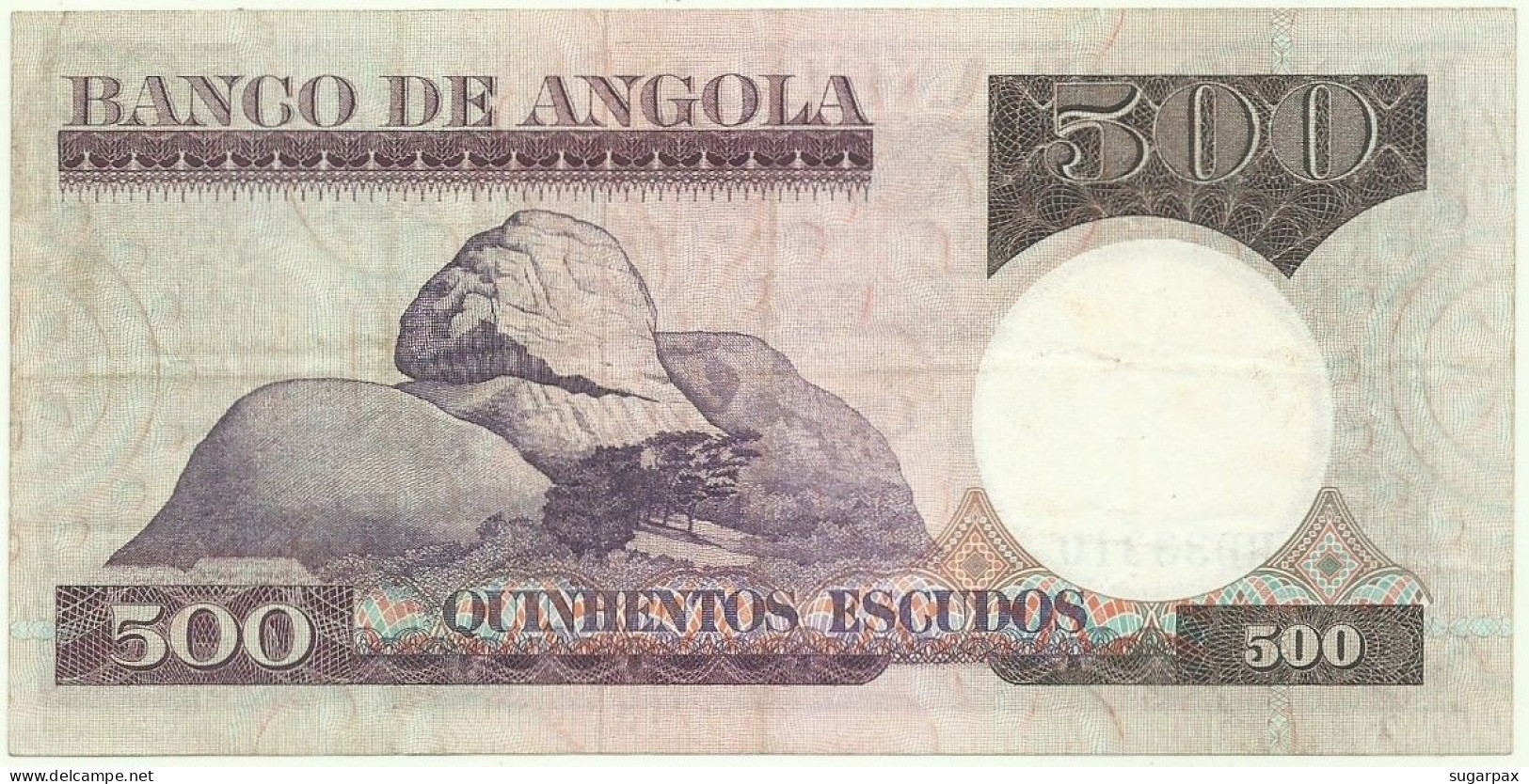 Angola - 500 Escudos - 10.6.1973 - Pick: 107 - Serie BD - Luiz De Camões - PORTUGAL - Angola