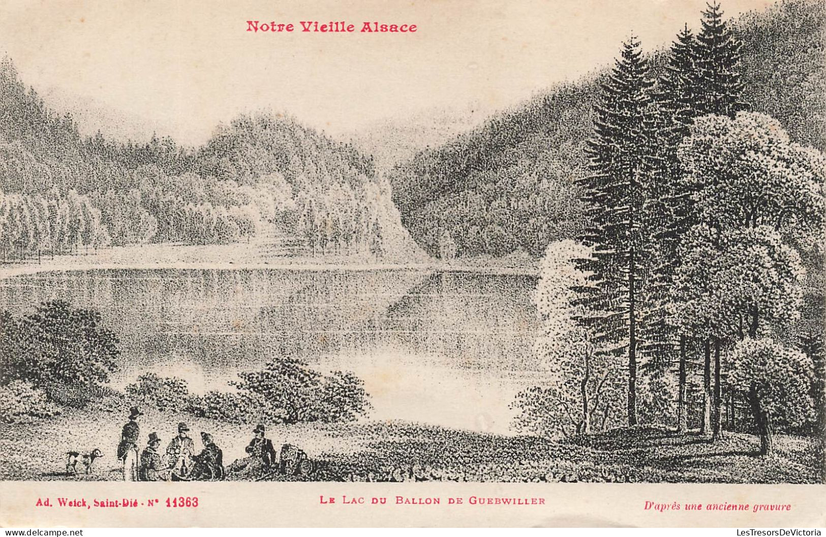 FRANCE - Le Lac Du Ballon De Guebwiller - D'après Une Ancienne Gravure - Notre Vieille Alsace - Carte Postale Ancienne - Guebwiller