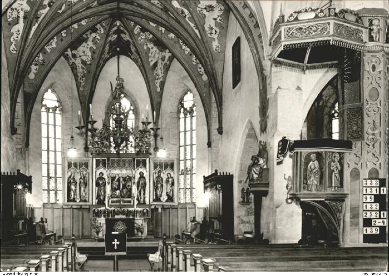 41535170 Eisleben Andreaskirche Inneres Altar Kanzel Lutherstadt Lutherstadt Eis - Eisleben