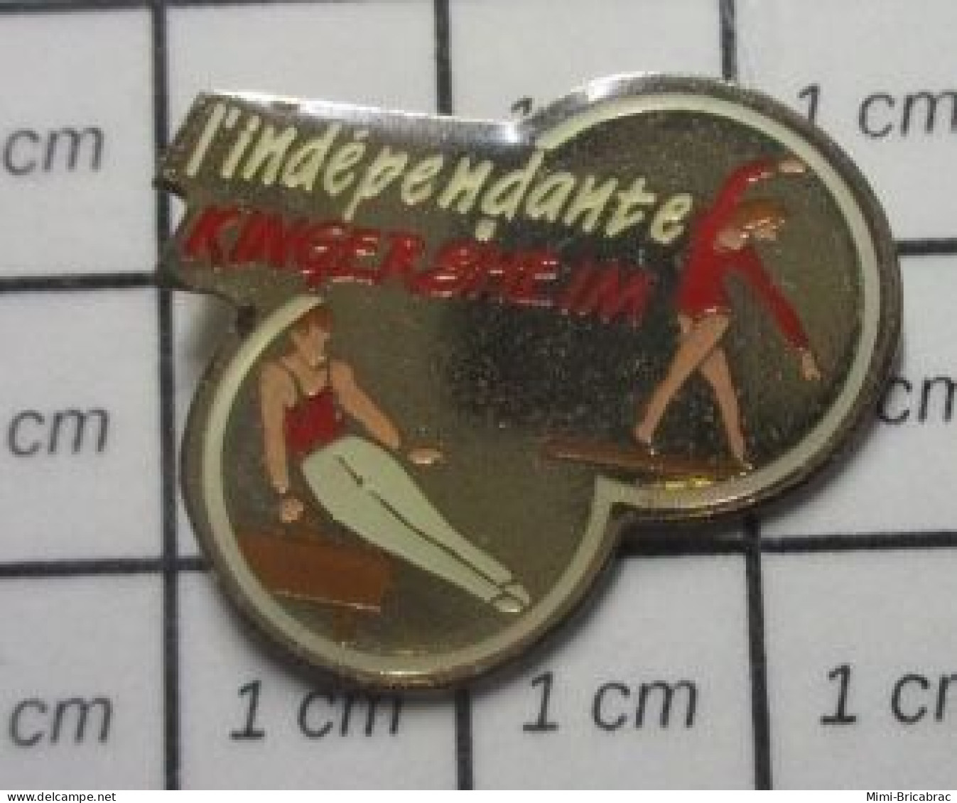 2922 Pin's Pins / Beau Et Rare / SPORTS / GYMNASTIQUE CLUB L'INDEPENDANTE KINGERSHEIM - Gymnastics