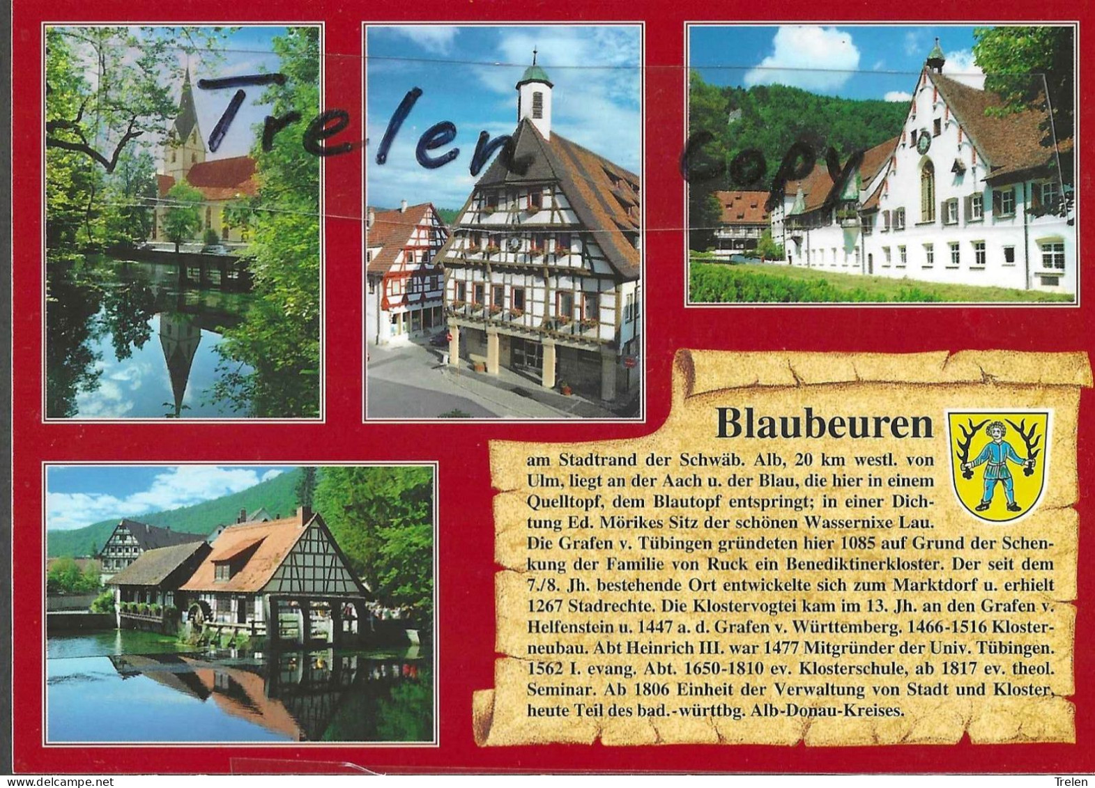 Allemagne, Blaubeuren, Chronik, Nicht Gelaufen, Non Circulée - Blaubeuren