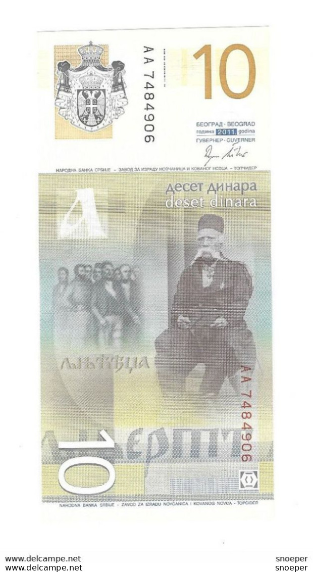 *serbia10 Dinara 2011   46 Unc - Servië