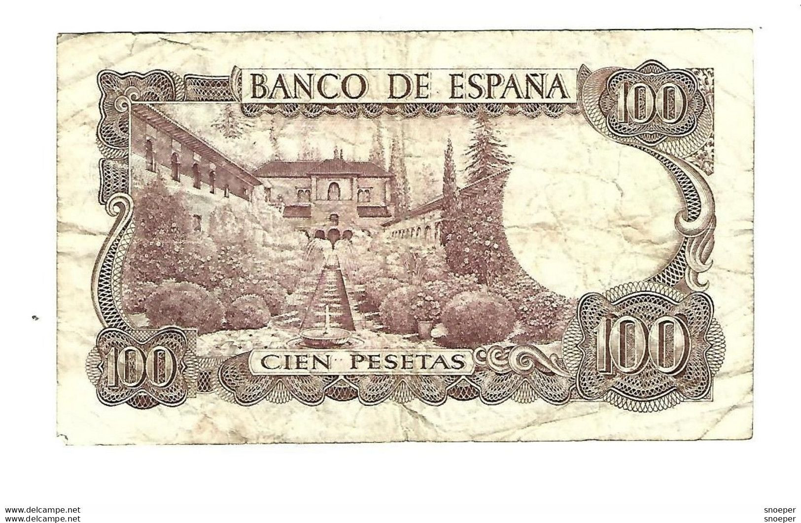 *spain 100 Pesetas 1970    152a - 100 Pesetas