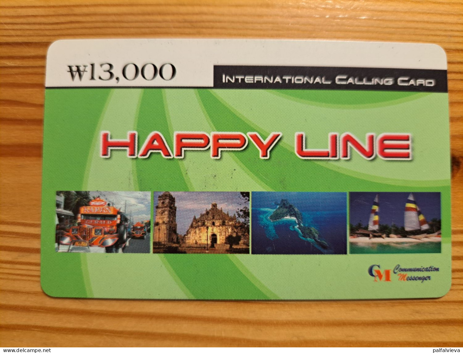 Prepaid Phonecard South Korea, CM, Happy Line - Corea Del Sud