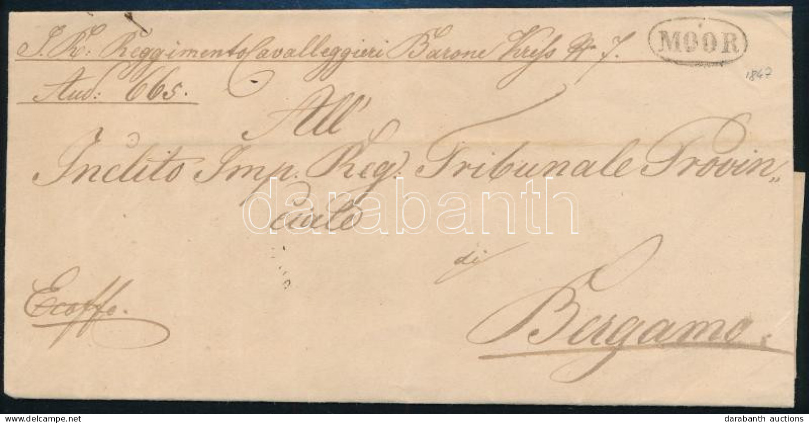 1847 Ex Offo "MOOR" - Bergamo - Other & Unclassified