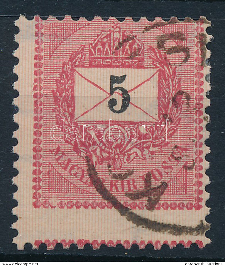 O 1889 5kr Extrán Elfogazva / Shifted Perforation - Other & Unclassified