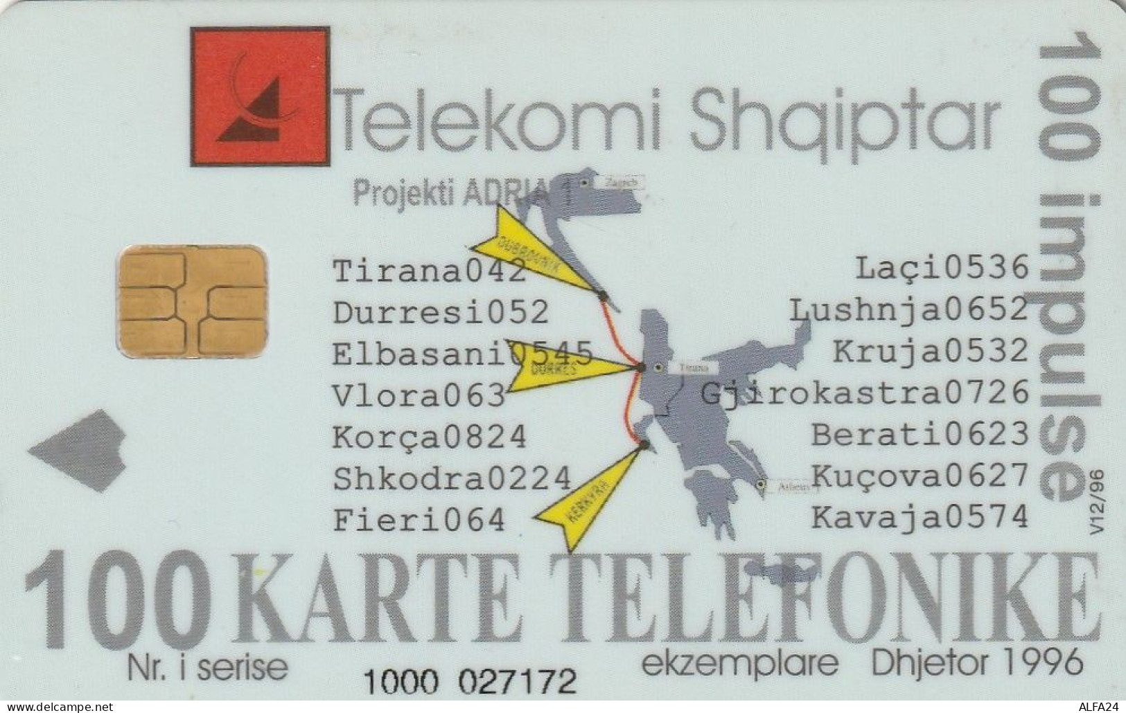 PHONE CARD ALBANIA  (E4.18.6 - Albanie