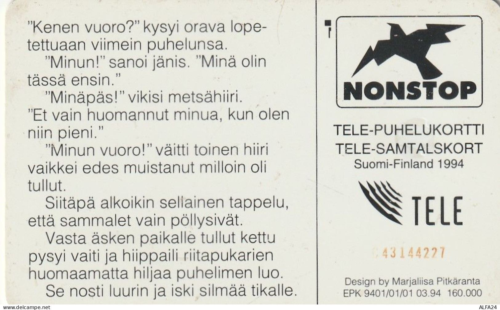 PHONE CARD FINLANDIA  (E4.15.6 - Finnland