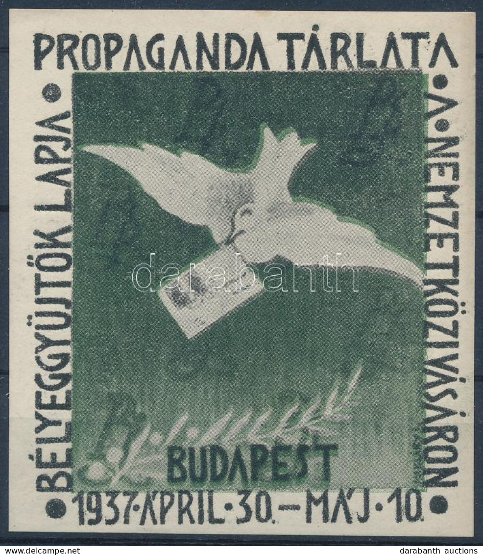 ** 1937/3a Bélyeggyűjtők Lapja Propaganda Tárlata Emlékív Blokk (6.500) - Other & Unclassified