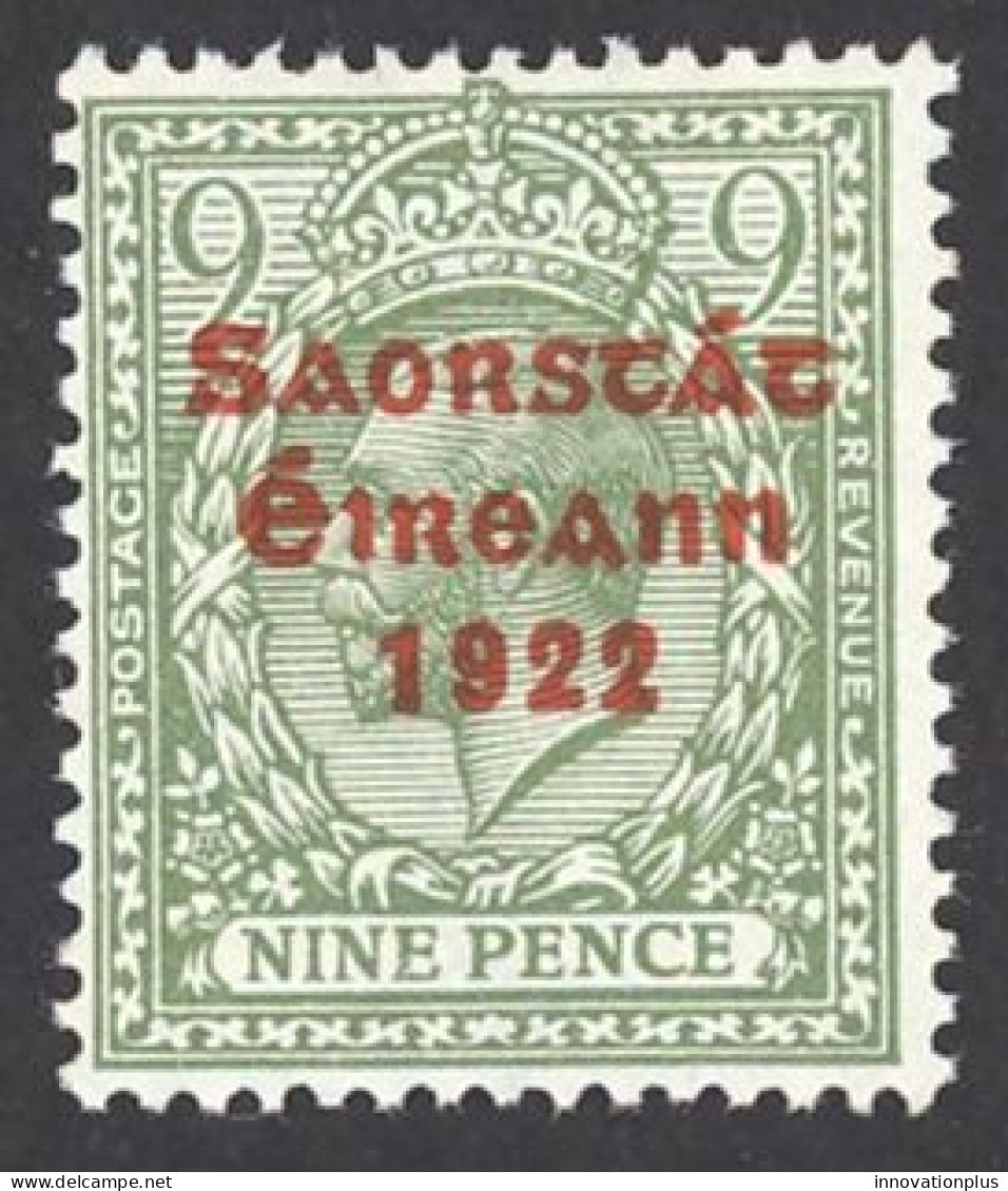Ireland Sc# 53 MNH 15X8½ 1922-1923 9p Overprint - Nuovi