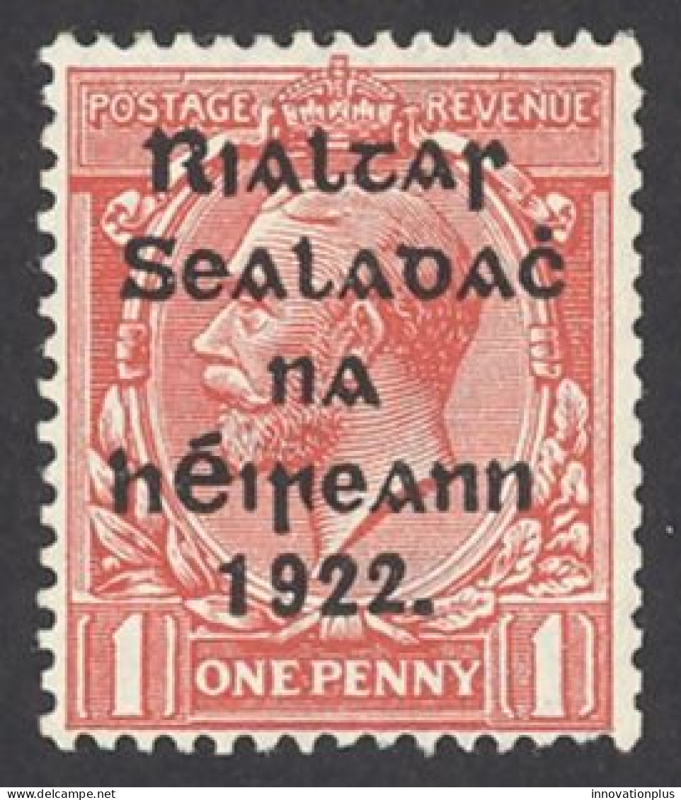 Ireland Sc# 40 MH 15¾X16 1922 1p Alex. Thom Overprint - Nuovi