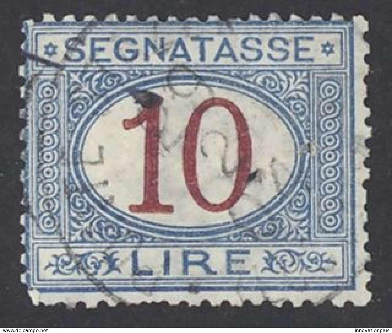 Italy Sc# J20 Used (a) 1894 10l Postage Due - Taxe